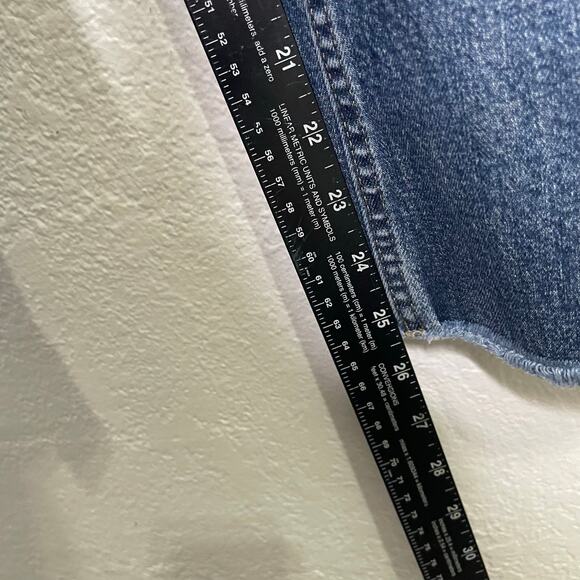 Everlane Womens Jeans Size 29 High Rise Kick Crop Medium Wash Denim Regular - Picture 8 of 13